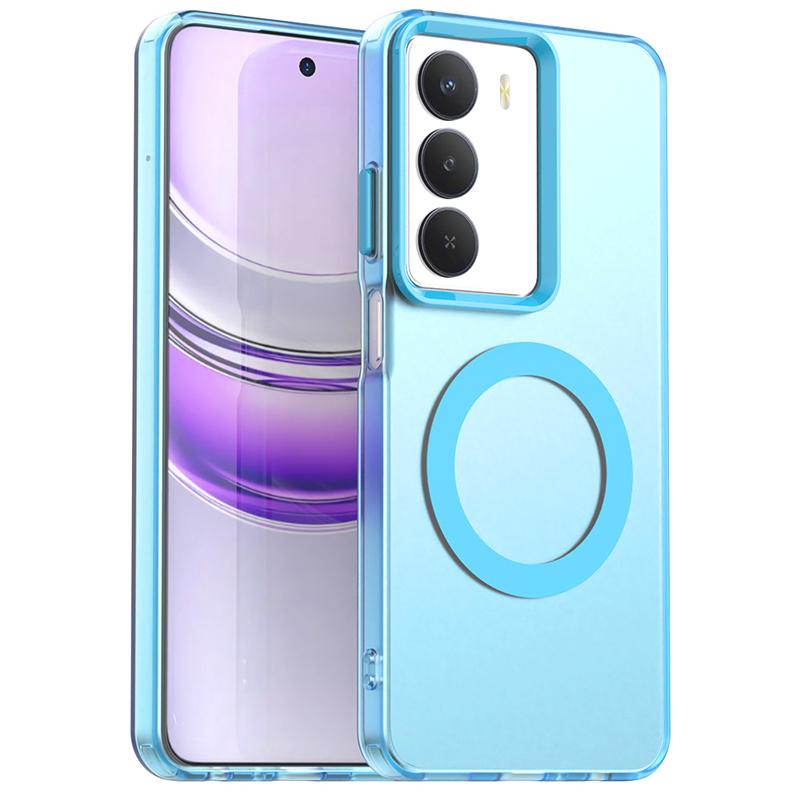Transparent Case For Realme 14x Case For Realme 14x Magnetic Adsorption Wireless Charge Back Cover For Realme 14x Case 6.67 inch