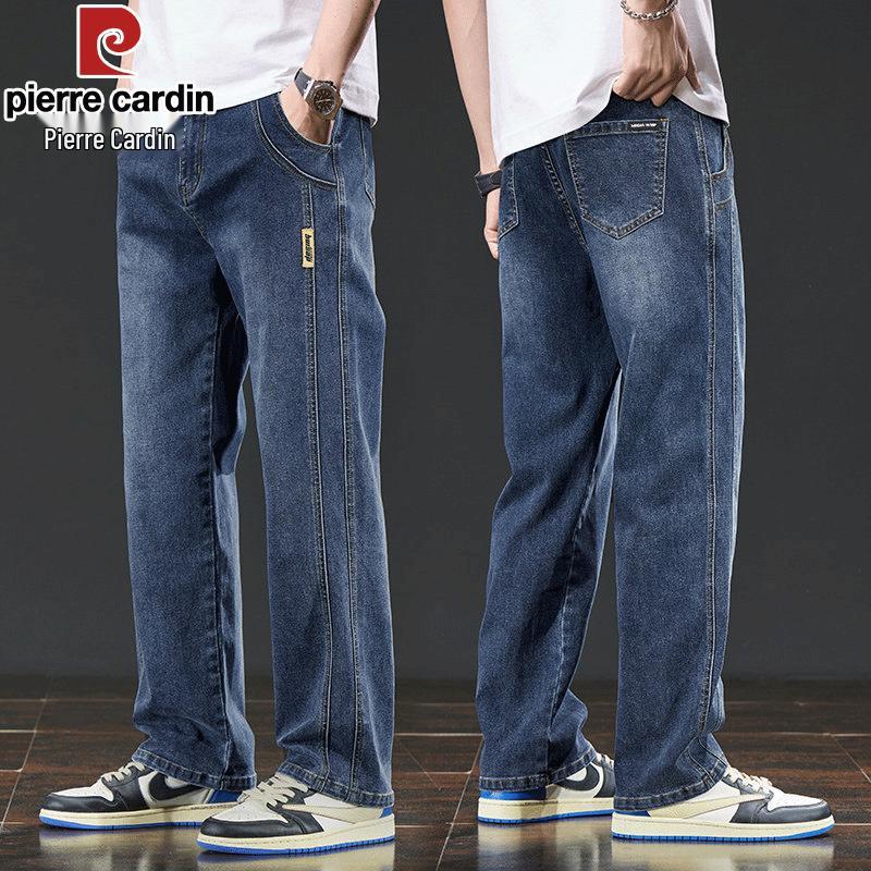 Pierre Cardin Men's Loose Straight Fit Thick Jeans