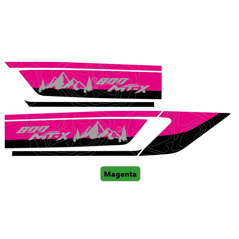 

POSFIRA Motorcycle Swingarm Sticker Vinyl Decals for CF Moto 800 MTX MT X CFMoto 800MTX 800MT-X 2025 Swing Arm Accessories 800MTX-Magenta