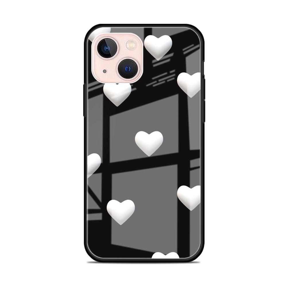 Glass Case For Apple iPhone 14 13 Pro 11 12 7 8 Plus SE 2022 XR X XS Max 6 6S Tempered Phone Cover LOVE Heart