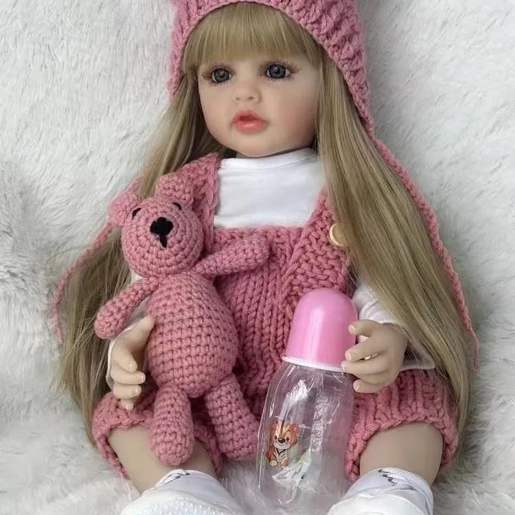 

55см Реалистичная Кукла Медоу Ручная работа 3D Кожа Видны Вены 55cm full silicone clothes маленький мальчик синий