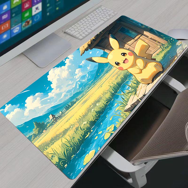 Large Mouse Pad Pokemon Pikachu Gamer Keyboard Mousepad Pc Computer Desk Mat Gaming Pad Mouse Mats For CS GO LOL x