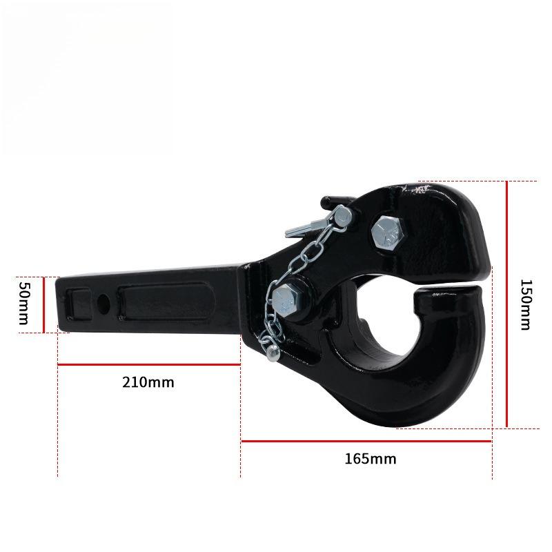For Heavy Duty 15Ton Forged Tow Hook for Off Road SUV Jeep Wrangler Trailer Hitch Receiver Mounting Recovery AntiCollision Guard