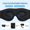 Durable And Safe 3D Eye Mask Bluetooth Music Play Sleeping Headphones With Built-In Hd Speaker Mask For Sleep Headphones Wireless Air Travel 5.0