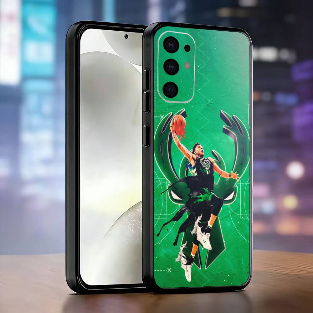 

Giannis Antetokounmpo Phone Case Black Silicone Soft For Samsung S25,S24,S21,S22,S23,S30,Ultra,S20,Plus,Fe,Lite Samsung S24ULTRA