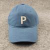 P letter colorful baseball cap - women's casual fashion soft top visor hat for larger head sizes