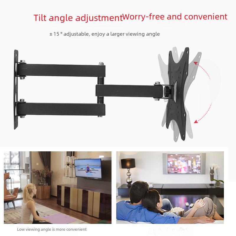 Verstellbarer, teleskopischer TV-Wandständer für 14-42-Zoll-Bildschirme, Modell 117B-2