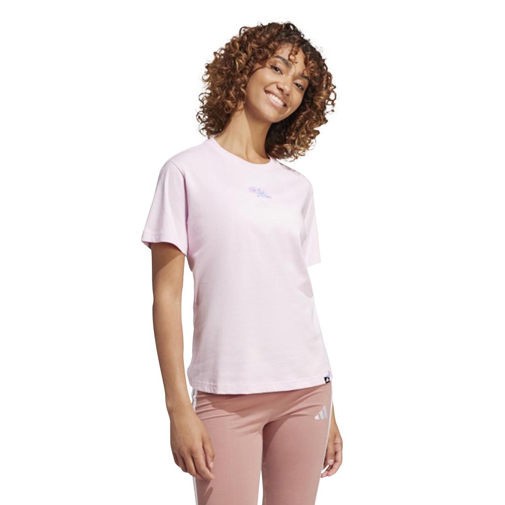 Adidas Short Sleeve MINI ROSE Graphic KQK54 Clear Pink Women's T-Shirt (JN8262)