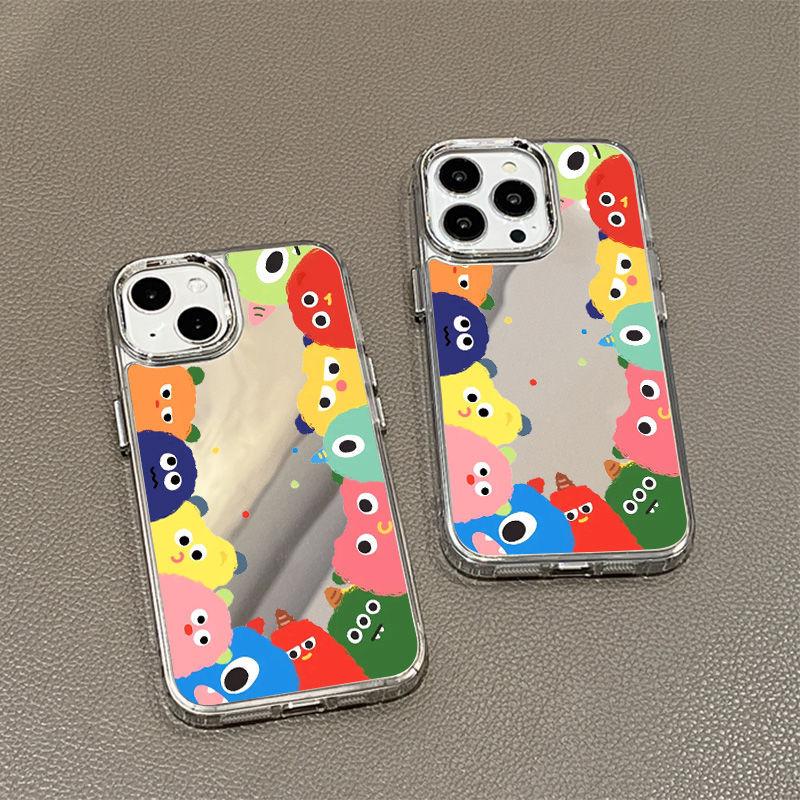 Multiple little monsters Suitable for iPhone17promax mobile phone case 16 niche 14/13 Apple 15 all-inclusive cartoon