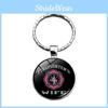 Sleek Rescue Firefighter Emblem Keychain Gemstone Zinc Alloy Key Ring For Men And Women