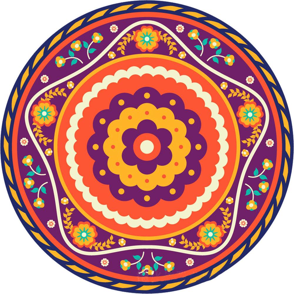 

1 шт., керамическая впитывающая подставка с цветочным принтом мандалы, круглая подставка под стакан, подстаканник для дома, свадьбы, кухни, украшения, подставка под приборы