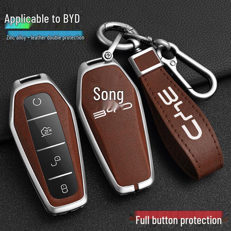 BYD Song Tang Max G5 Surui E5 Sirui G6 Qin Car Metal Key Case - Creative Shell Buckle for Old Models
