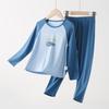 Kids Thermal Underwear Set A Class Cotton Blend Long Sleeve Homewear Boys Girls Winter