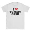 Herren T-Shirt Eurovision Estland 2025 Freizeit 100% Baumwolle T-Shirts Kurzarm Ich liebe Tommy Cash T-Shirts Rundhals Oberteile