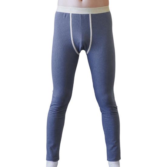 Zimowe długie kalesony U Convex Bulge Pouch Cienkie spodnie o wysokiej elastyczności Starannie szyte legginsy w jednolitym kolorze Spodnie do spania w domu