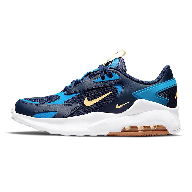New Nike Air Max Bolt Breathable Non Slip Wear resistant Low Tops Deep Blue GS CW1626-401