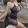 Fan Lei Sexy Underwear Sexy Long Dress Hot Perspective Mesh Uniform Temptation Passion Qqny1