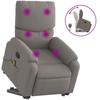 VidaXL Recliner Massage Chair Taupe Fabric 3204844