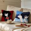 M-Misaki Mei Cartoon Animation Personalized Picture Text Home Decorative Pillows Household Gifts 45x45cm