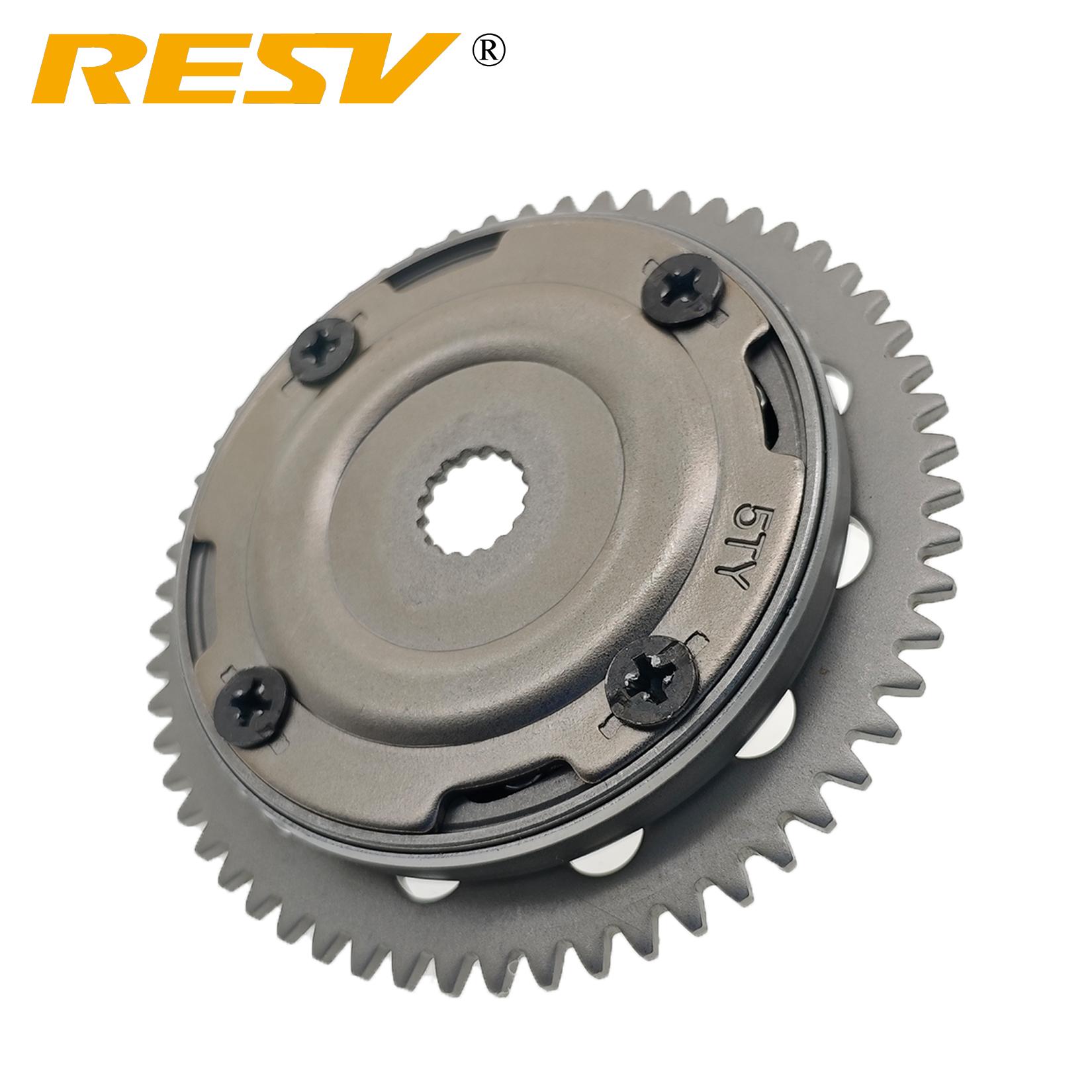 RESV Starter Clutch Assy for Yamaha Bws125 Zuma125 YW125 NXC125 Cygnus-X BWS Zuma YW 125cc 5TY-E5570-01 5S9-E5524-00 Starter Clutch Assy.