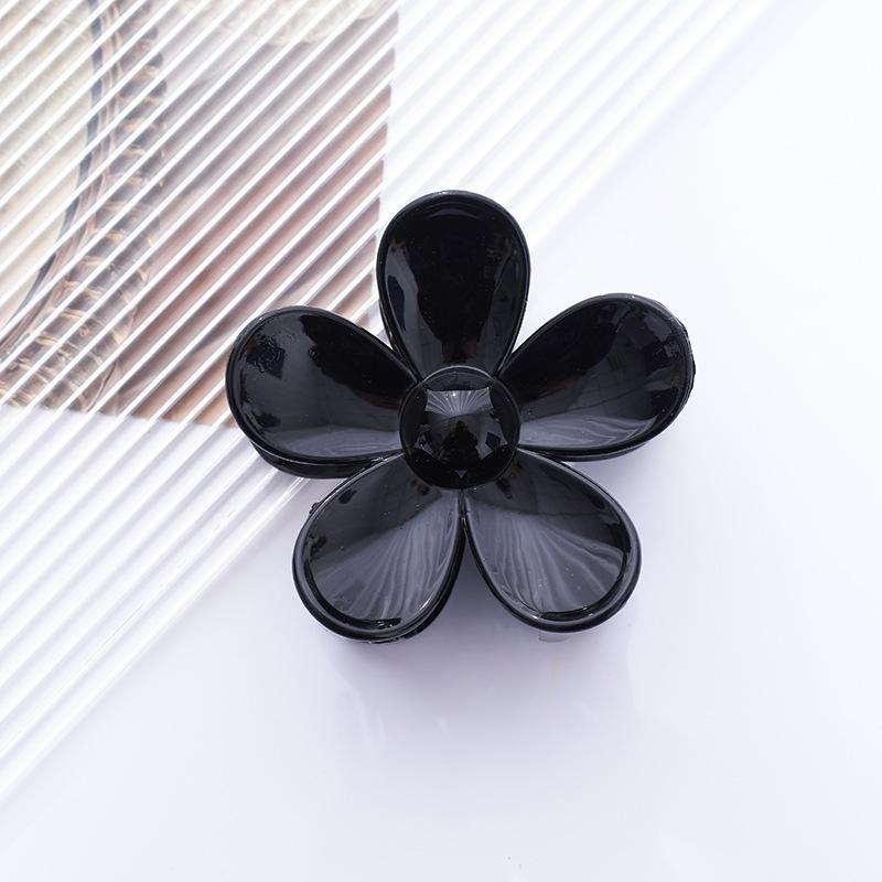 Hot-Selling European & American Hair Accessories: Shark Clip, Frosted Diamond Flower Hairpin