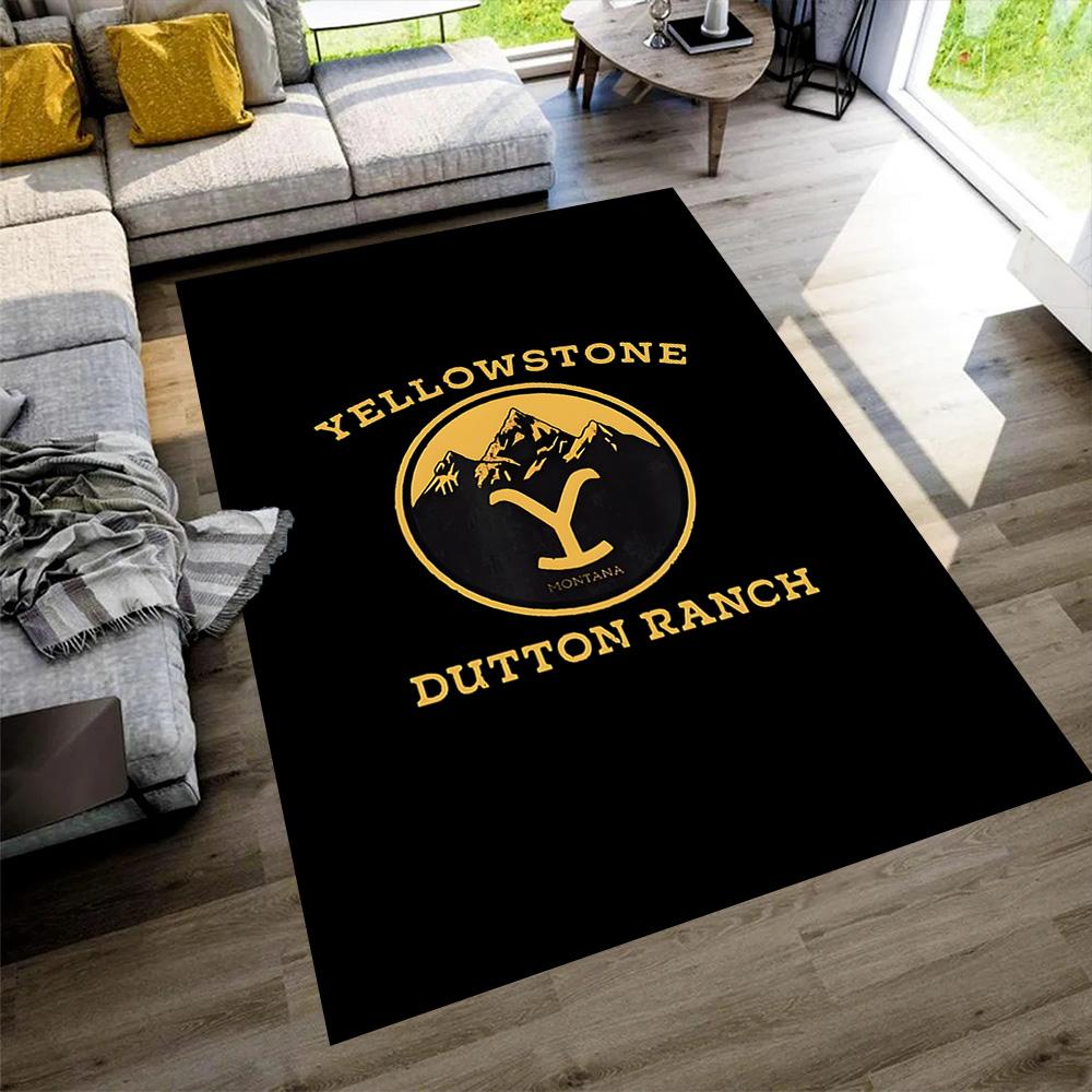 Yellowstone Western Adventure Floor Rug Office Rug Suitable for Living Rooms Entryway Outdoor Study Room Anti-slip Rug Decorate Offices
