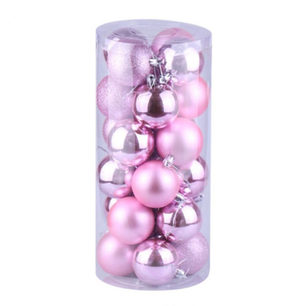 24Pcs/set 3cm Christmas Tree Ball Baubles Colorful Xmas Party Christmas Decorations Perfect Wedding Hanging Ball Wreath Ornament