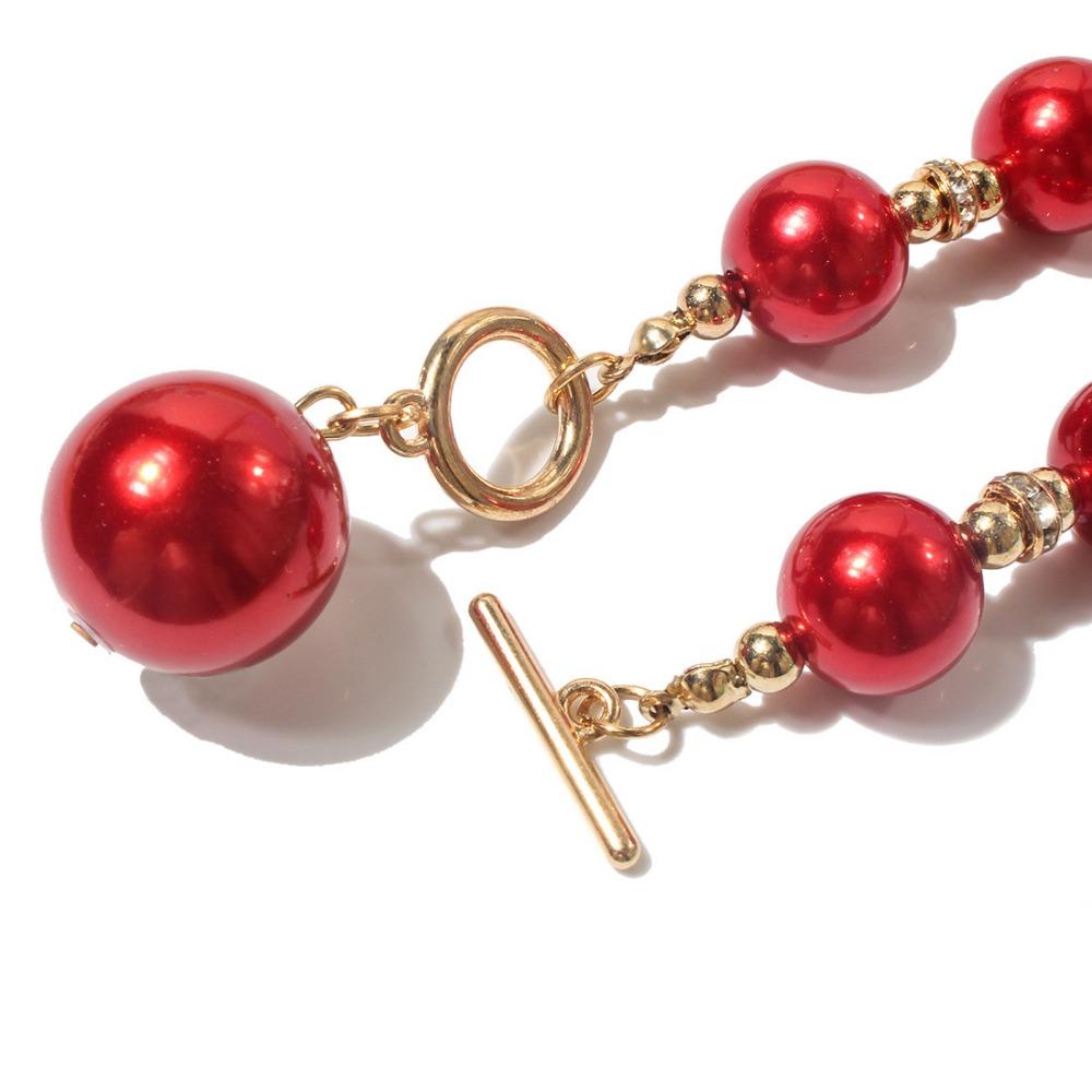 European and American Simple Diamond-encrusted Imitation Pearl Necklace Atmospheric Short Collarbone Chain Necklace