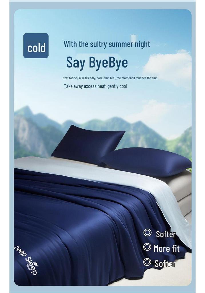 Temperature Control Cooling Quilt: All-Season Machine Washable Knitted Cotton for Deep Sleep