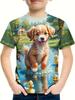 Children's Clothing Clothes For Boy Short Sleeve Boy Child Tee Shirt Kids Clothes 3D Print Fashion O-Neck Girls Summer Clothes