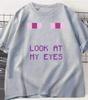 Enderunisex Eyes Game Tshirts Funny Design Unisex Short Sleeve T Shirt Casual Round Neck Loose Graphic Tees Harajuku Clothes