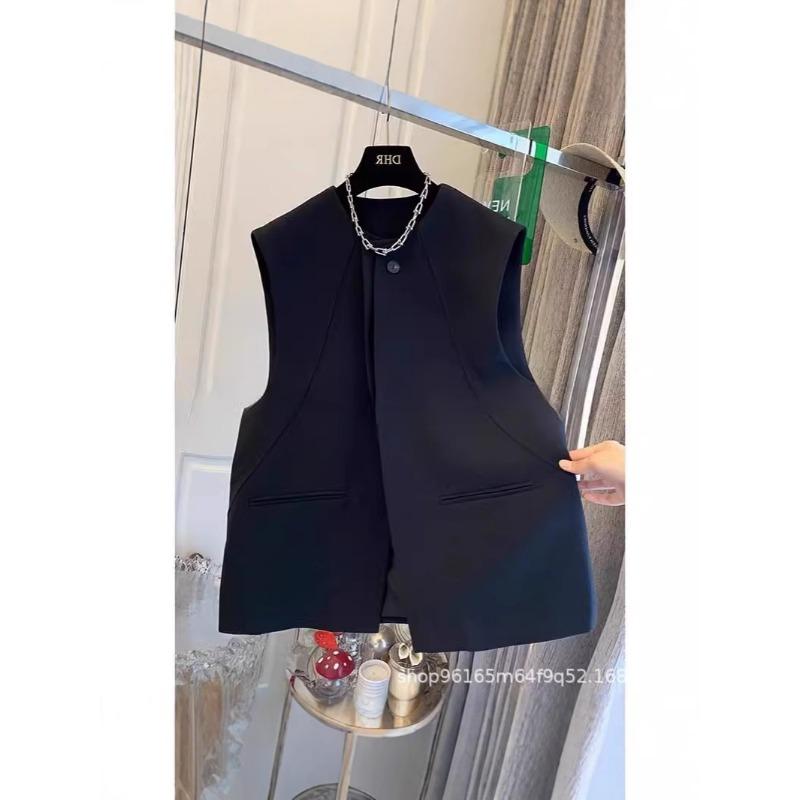 Women S Sleeveless Korean Style Suit Vest Casual Summer