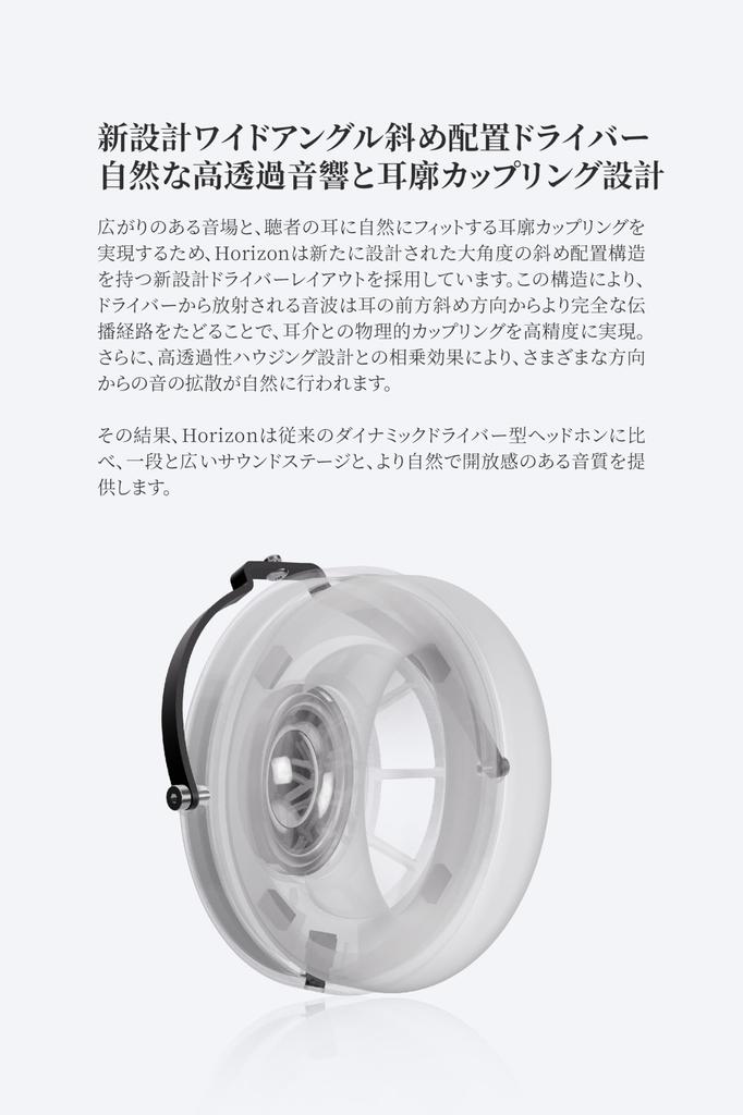 Suigetsuame MOONDROP Horizon HORIZON Monitor Headphones with 50mm Dynamic Wired PEN Liquid Silicone Edge Composite Detachable Dual - Drivers,