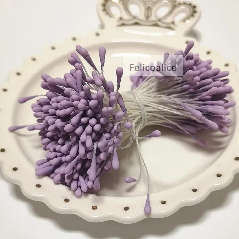 350pcs 2mm Heads Mini Flower Stamens Pistil Wedding Decoration Scrapbooking DIY Artificial Cards Cakes Flowers Accessories