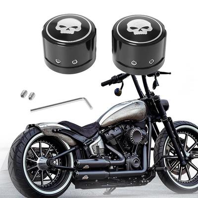 Skull Modified Front Wheel Axle Cover for Harley XL883/1200 X48, Dyna, Fat Boy, Road King, Big Glide