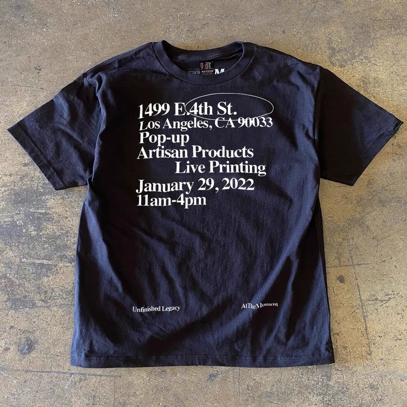 

История Сяо Чэня содержит 260 граммов тяжелого чистого хлопка! Нишевая футболка с принтом букв, базовая, с коротким рукавом, для мужчин и женщин Navy blue M [260g Heavy weight pure cotton]]