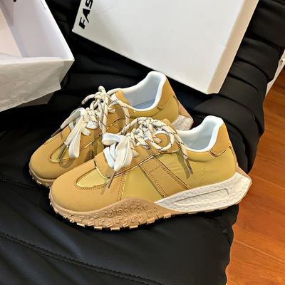 Thick-soled Low-top German Training Shoes Women's 2025 New Spring and Summer Children Height-increasing Versatile Sports and Leisure Shoes