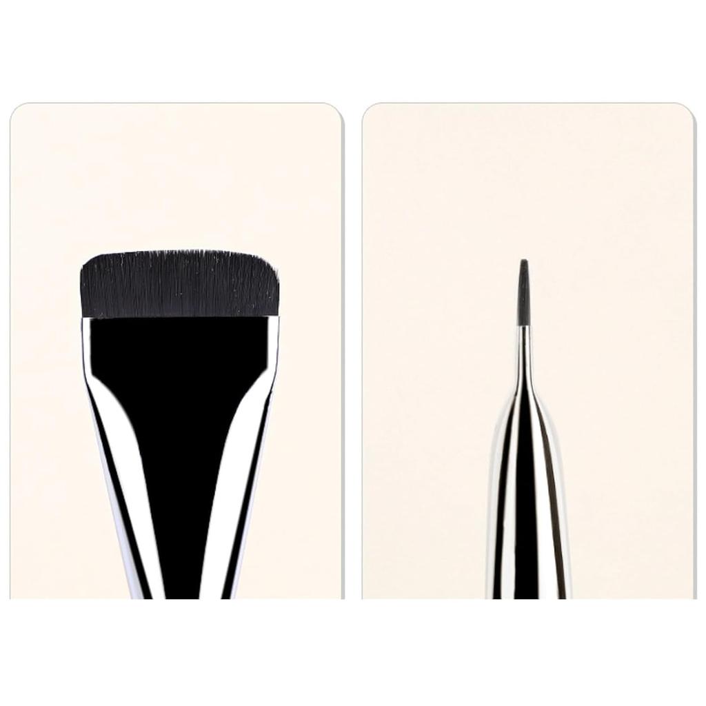 2pcs Flat Foundation Brush for Liquid Makeup, Ultra Thin Flat Head Foundation Brush Soft Dense Flat Makeup Brush Beauty Brushes for Face Makeup