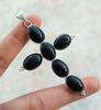 Black Onyx Gemstone 925 Sterling Silver Plated Gifted Cross Shape Pendant Jewelry NST-J2H1606
