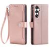 WEFOR Wallet Case for Samsung Galaxy S26 S25 S24 S23 Ultra with Card Holder Wrist Strap Magnetic Flip Zipper Leather Phone Cover