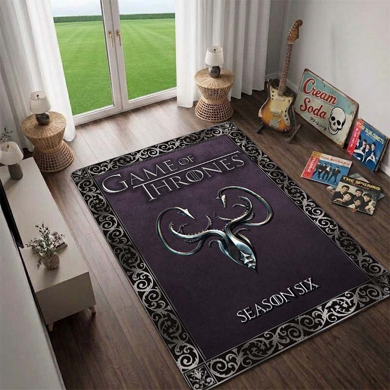 House Targaryen,the Dragon Queen,*Game of Thrones* Rug,Living Room Rug,Floor Mat for Computer Chair, Doormat, Bedside Carpet