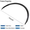 4pcs Car Wheel Eyebrow Arch Protector Trim Lips Fender Flares Matte Black Look