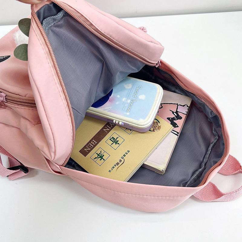 Einfacher Studentenrucksack Große Kapazität Lässiger Mittel- und Oberstufenrucksack Rucksack im Waldstil für Mädchen