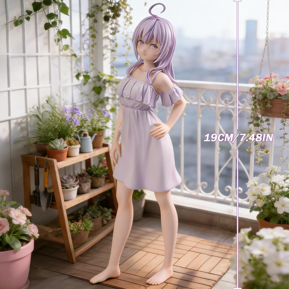 1pc Cute Purple-Haired Girl Figure, Atmosphere Desktop & Car Decor Collectible Ornament, Perfect Gift for Holidays & Birthdays.