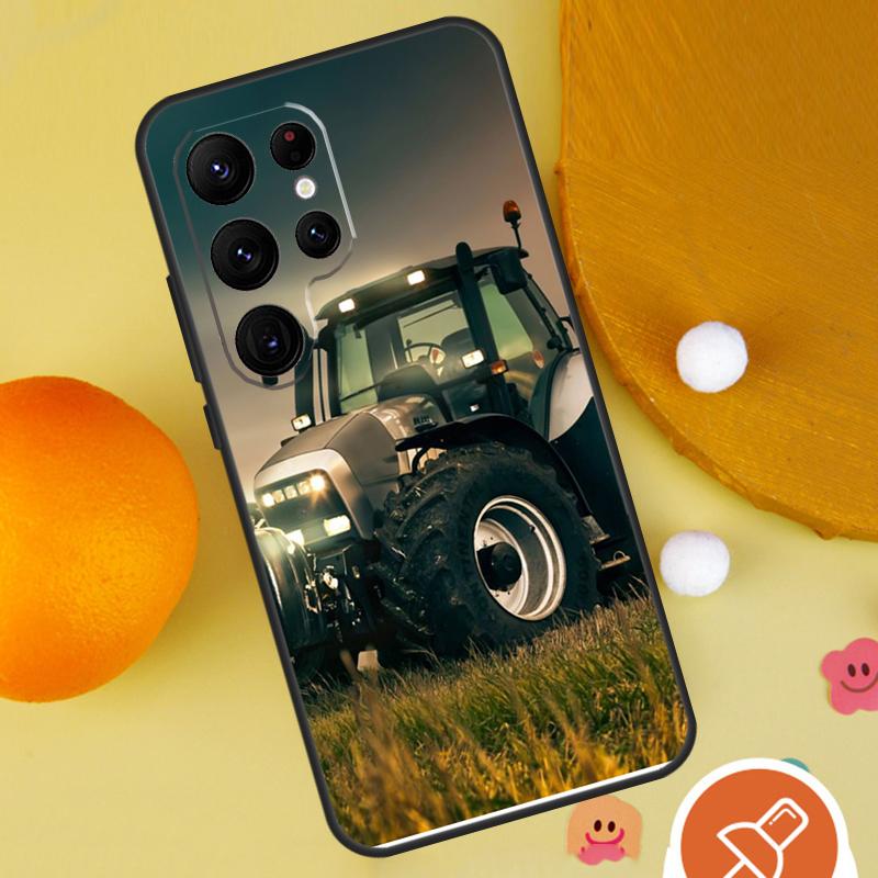 Farm Vehicle Tractor Phone Case For Samsung Galaxy S25 Ultra S24 S23 S22 S21 Ultra S9 S10 Plus S20 FE Funda Cover
