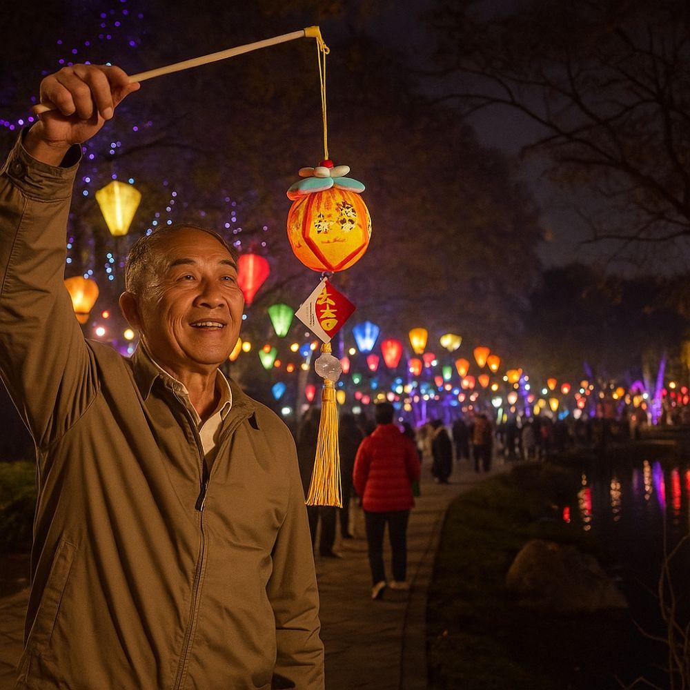 Cartoon Lucky Persimmon Lantern with Tassel Spring Festival Lantern  Living Room Decor