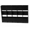 YH016-1 5 Slots Metal Straw Dispenser Organizer Rack Space Saving Kitchen Storage Shelf (With 12 Soft Magnetic Sheet)