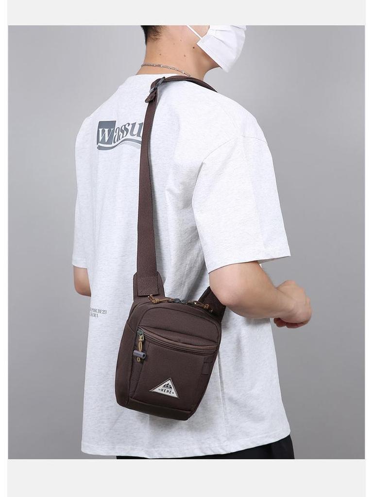 Men's Lightweight Multifunctional Cycling Crossbody Bag with Water Bottle Holder