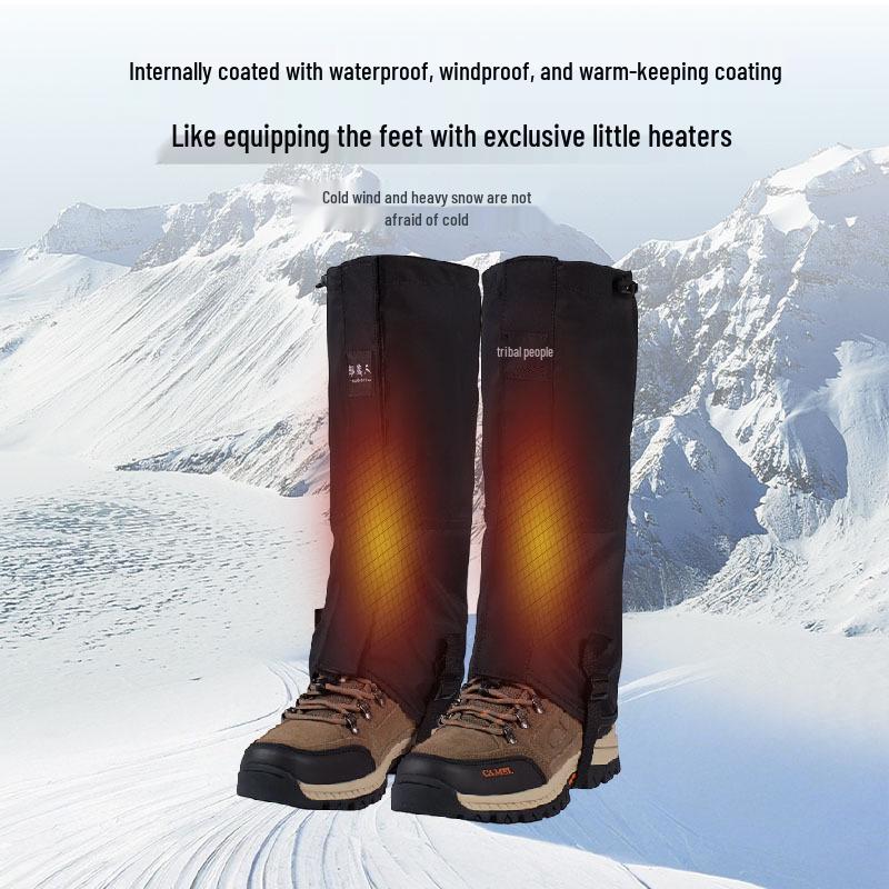 Water-Repellent Outdoor Gaiters: Snowproof, Sandproof & Mudproof Leg Protection for Mountain Climbing