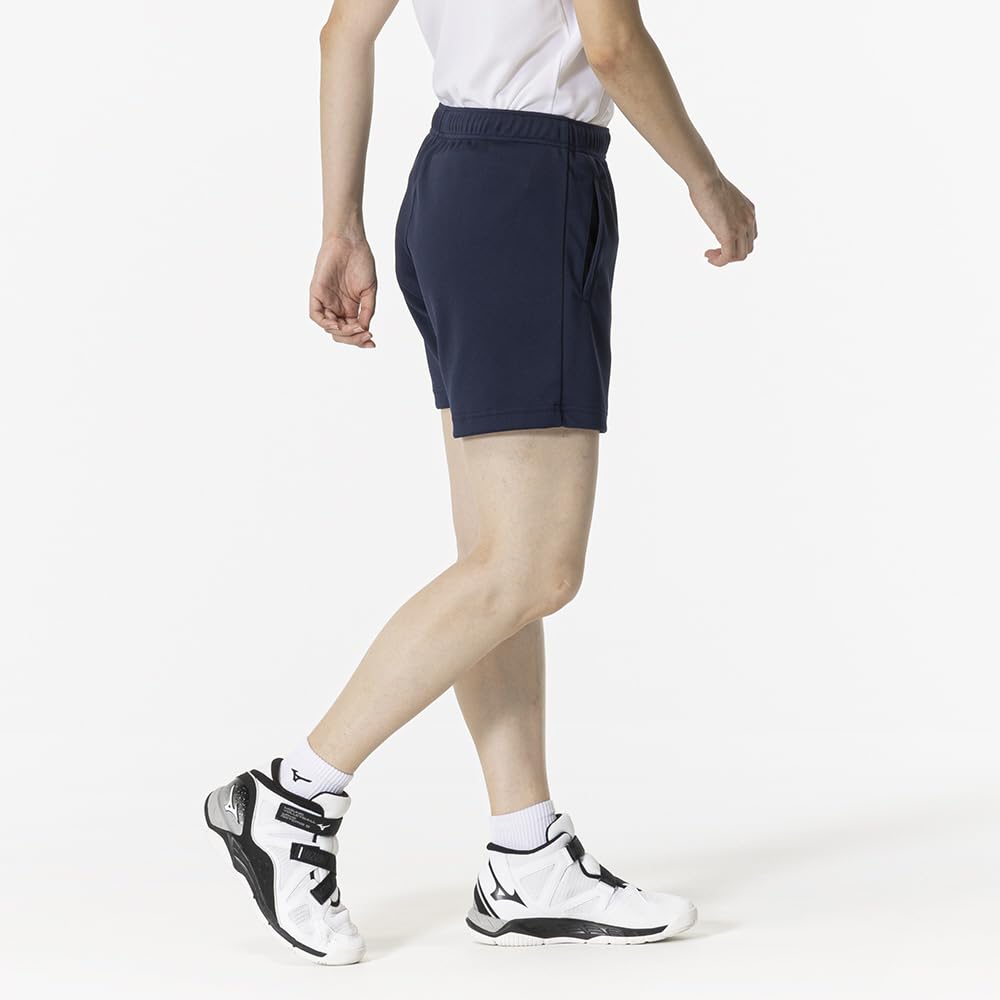 Volleyball wear, half shorts, knit material, inseam 13cm, size L, V2MBB211, women's dress navy, XL